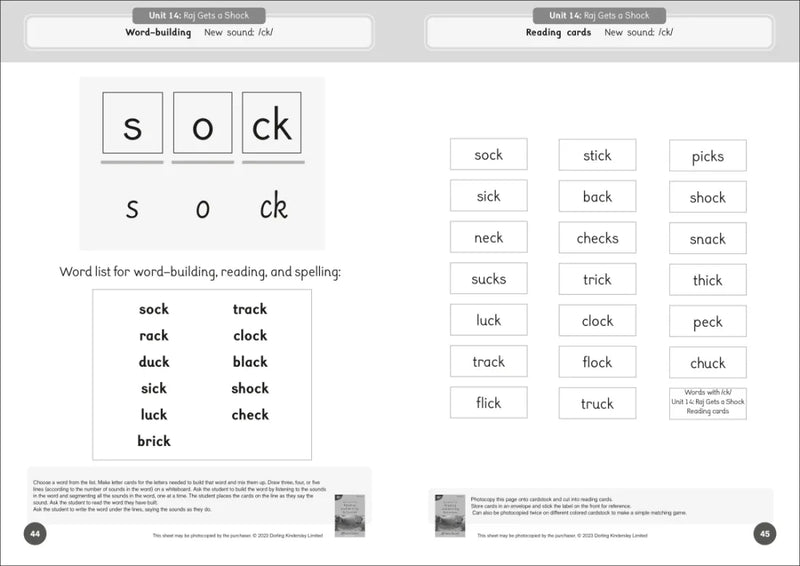 Phonic Books Dandelion Readers Reading and Writing Activities Set 2 Units 11-20 Twin Chimps (Two Letter Spellings sh, ch, th, ng, qu, wh, -ed, -ing, -le) US - Paperback / softback