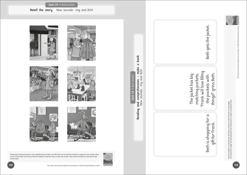Phonic Books Dandelion Readers Reading and Writing Activities Set 2 Units 11-20 Twin Chimps (Two Letter Spellings sh, ch, th, ng, qu, wh, -ed, -ing, -le) US - Paperback / softback