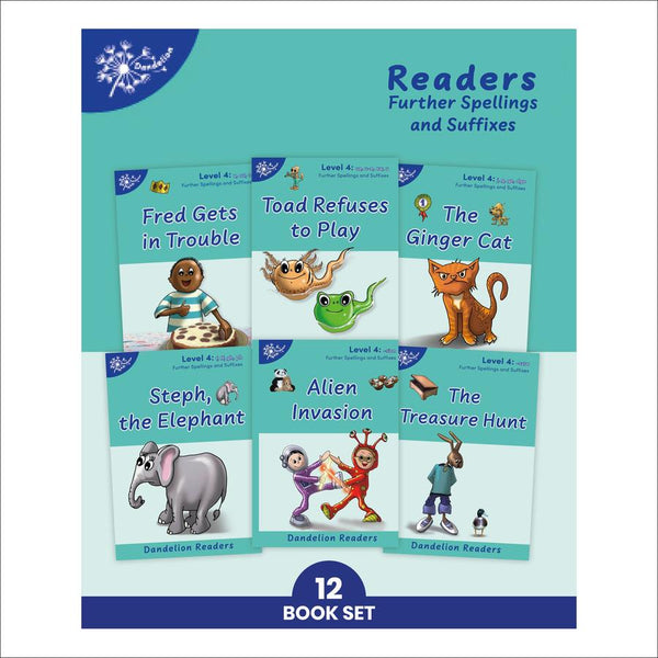 Phonic Books Dandelion Readers Further Spellings and Suffixes Level 4-Children’s / Teenage fiction: School stories-買書書 BuyBookBook