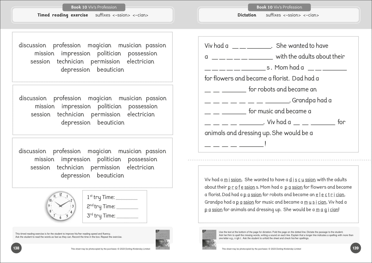 Phonic Books Dandelion Readers Reading and Spelling Activities Further Spellings and Suffixes Level 4 US - Paperback / softback