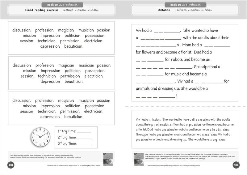 Phonic Books Dandelion Readers Reading and Spelling Activities Further Spellings and Suffixes Level 4 US - Paperback / softback