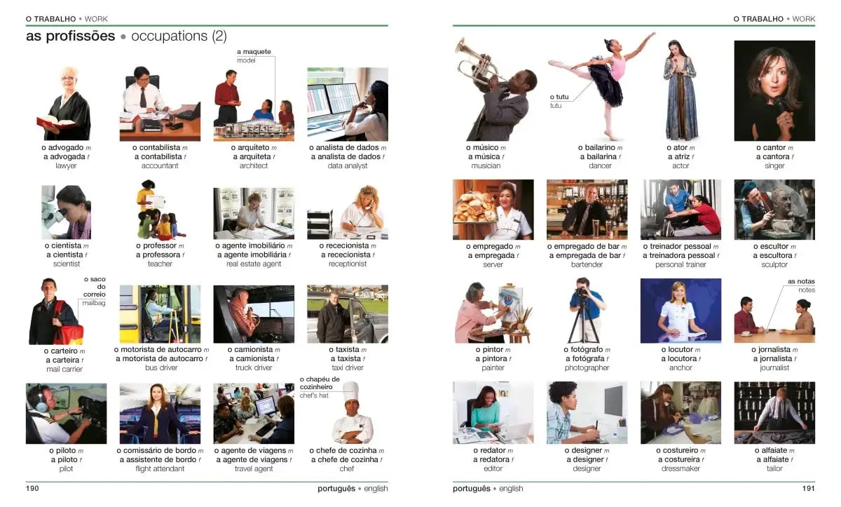Portuguese - English Bilingual Visual Dictionary US - Paperback / softback