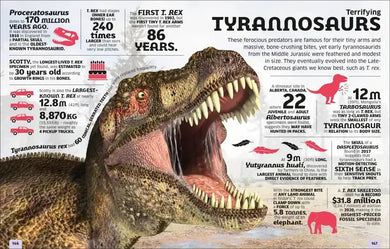 Our World in Numbers Dinosaurs & Other Prehistoric Life US - Hardback