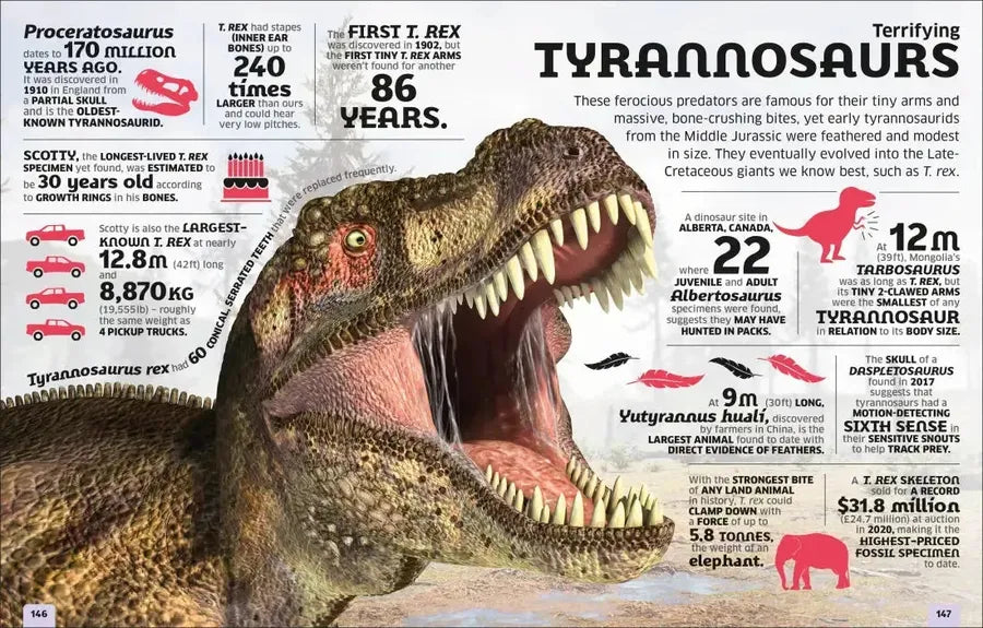 Our World in Numbers Dinosaurs & Other Prehistoric Life US - Hardback