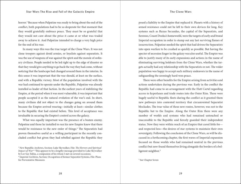 Star Wars The Rise and Fall of the Galactic Empire US - Hardback