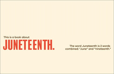 A Kids Book About Juneteenth US - Hardback