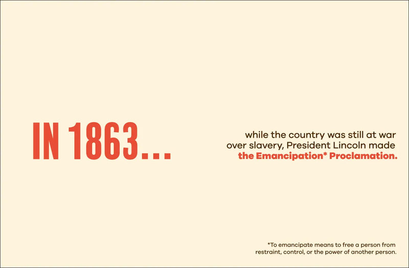 A Kids Book About Juneteenth US - Hardback