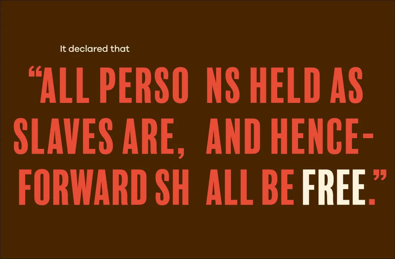 A Kids Book About Juneteenth US - Hardback