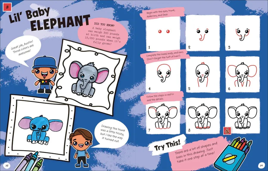 Draw with Art for Kids Hub Animals US - Paperback / softback