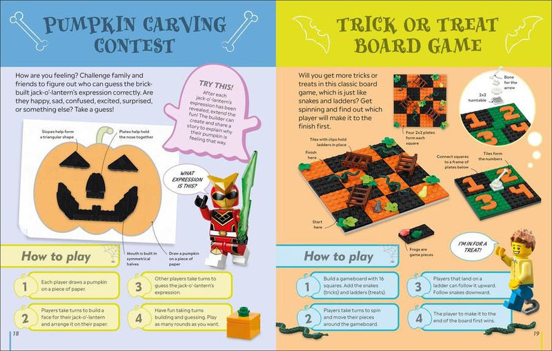The LEGO Halloween Games Book US - Hardback