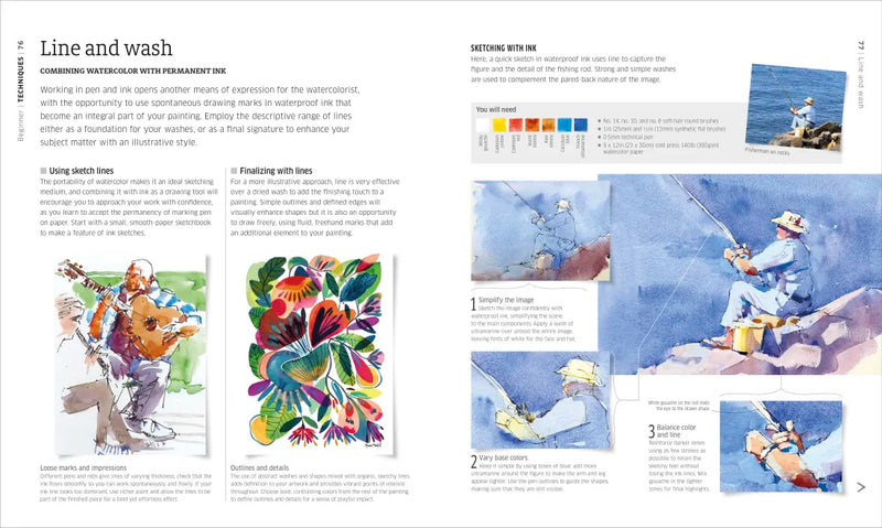 Artist's Watercolor Techniques US - Hardback