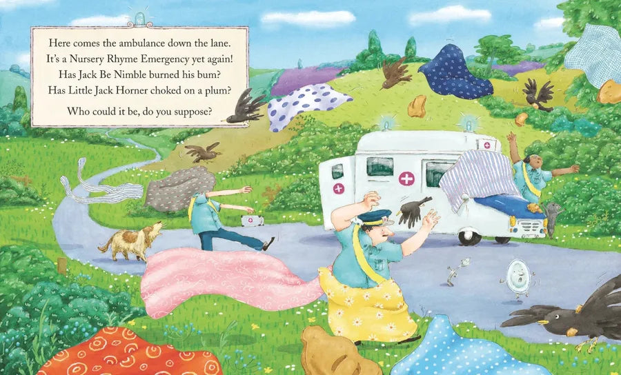 The Cow Tripped Over the Moon: A Nursery Rhyme Emergency US - Hardback
