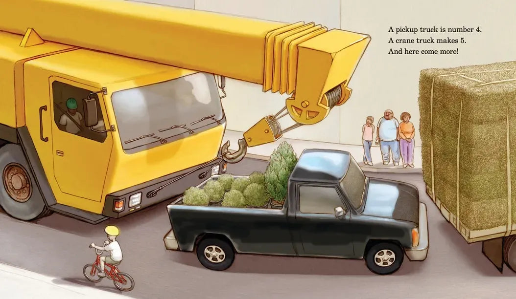Twenty Big Trucks in the Middle of the Street US - Board book