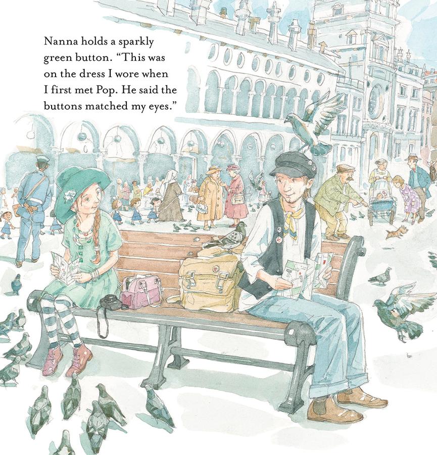 Nanna's Button Tin US - Hardback