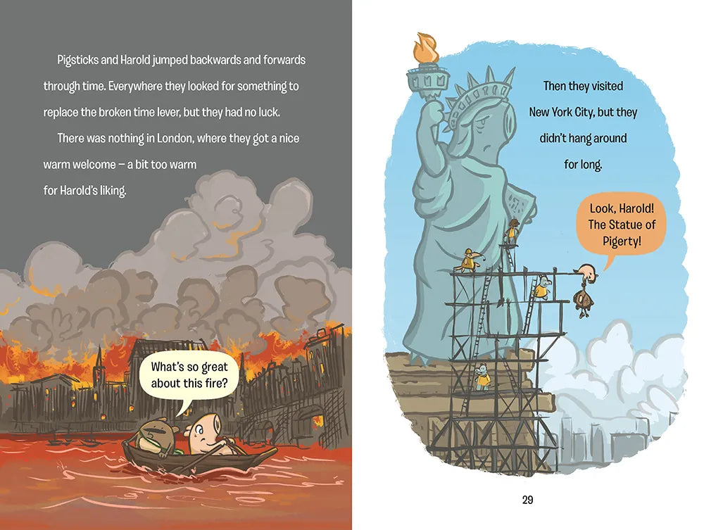 Pigsticks and Harold Lost in Time! US - Hardback