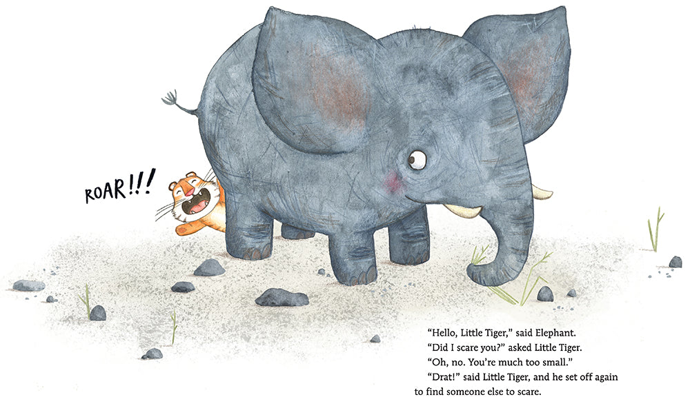 The Tiptoeing Tiger US - Hardback