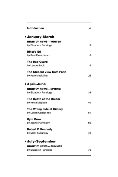 1968: Today's Authors Explore a Year of Rebellion, Revolution, and Change US - Hardback
