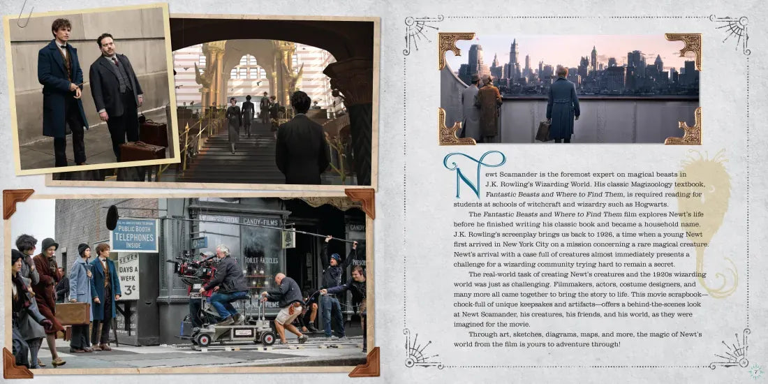 Fantastic Beasts and Where to Find Them: Newt Scamander: A Movie Scrapbook US - Hardback