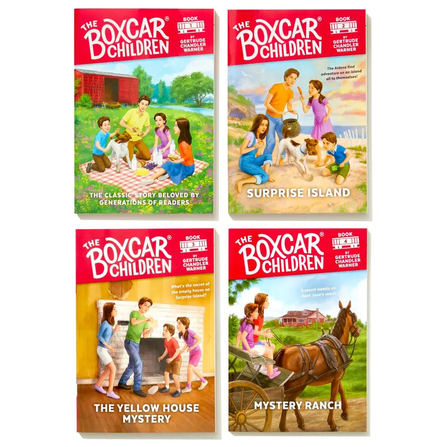 正版 The Boxcar Children Mysteries Boxed Set 1-4 最抵價 : 買書書