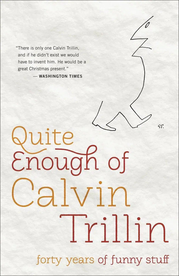 Quite Enough of Calvin Trillin-Lifestyle and Leisure-買書書 BuyBookBook