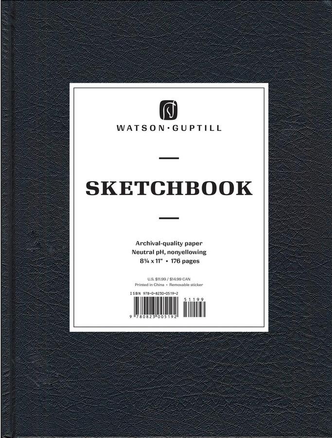 Large Sketchbook (Black)-Art: general-買書書 BuyBookBook