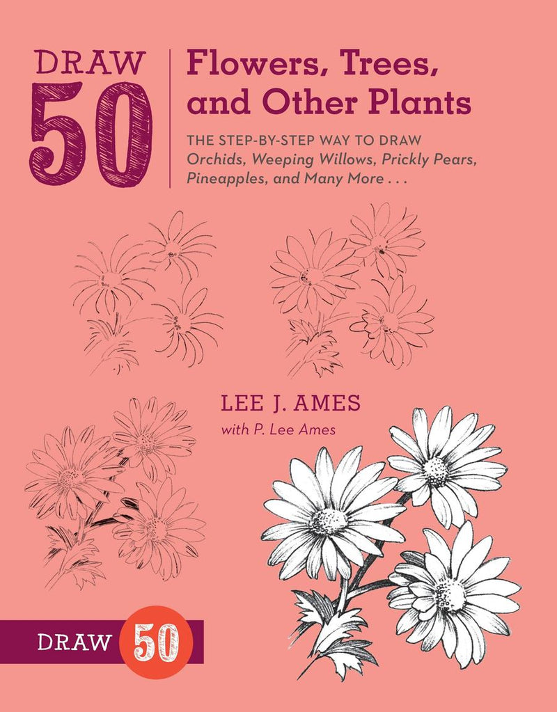 Draw 50 Flowers, Trees, and Other Plants-Art: general-買書書 BuyBookBook