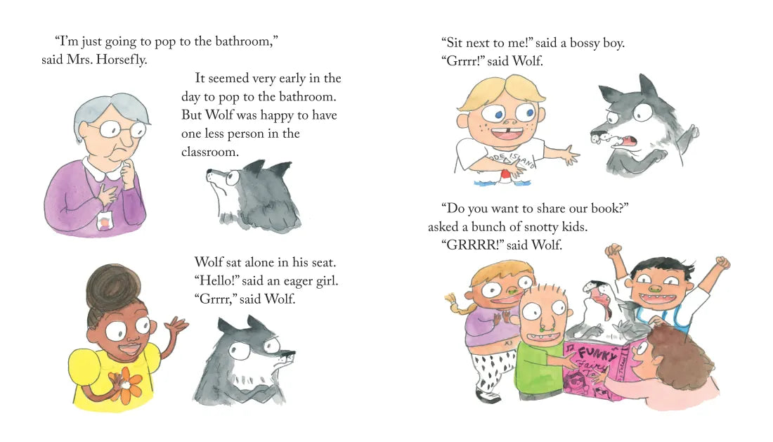 Lone Wolf Goes to School US - Hardback