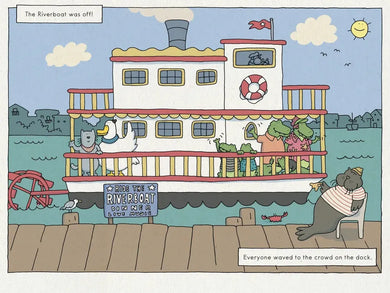 Duck and Cat Ride the Riverboat US - Hardback