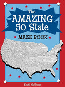 The Amazing 50 State Maze Book-Children’s interactive and activity books and kits-買書書 BuyBookBook