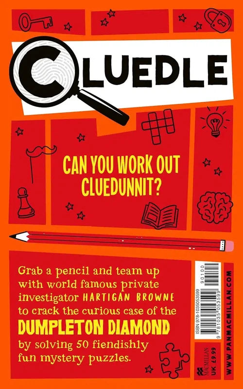 Cluedle #01 The Case of the Dumpleton Diamond: 50 Fiendishly Fun Mystery Puzzles (Hartigan Browne)-Activity: 益智解謎 Puzzle & Quiz-買書書 BuyBookBook