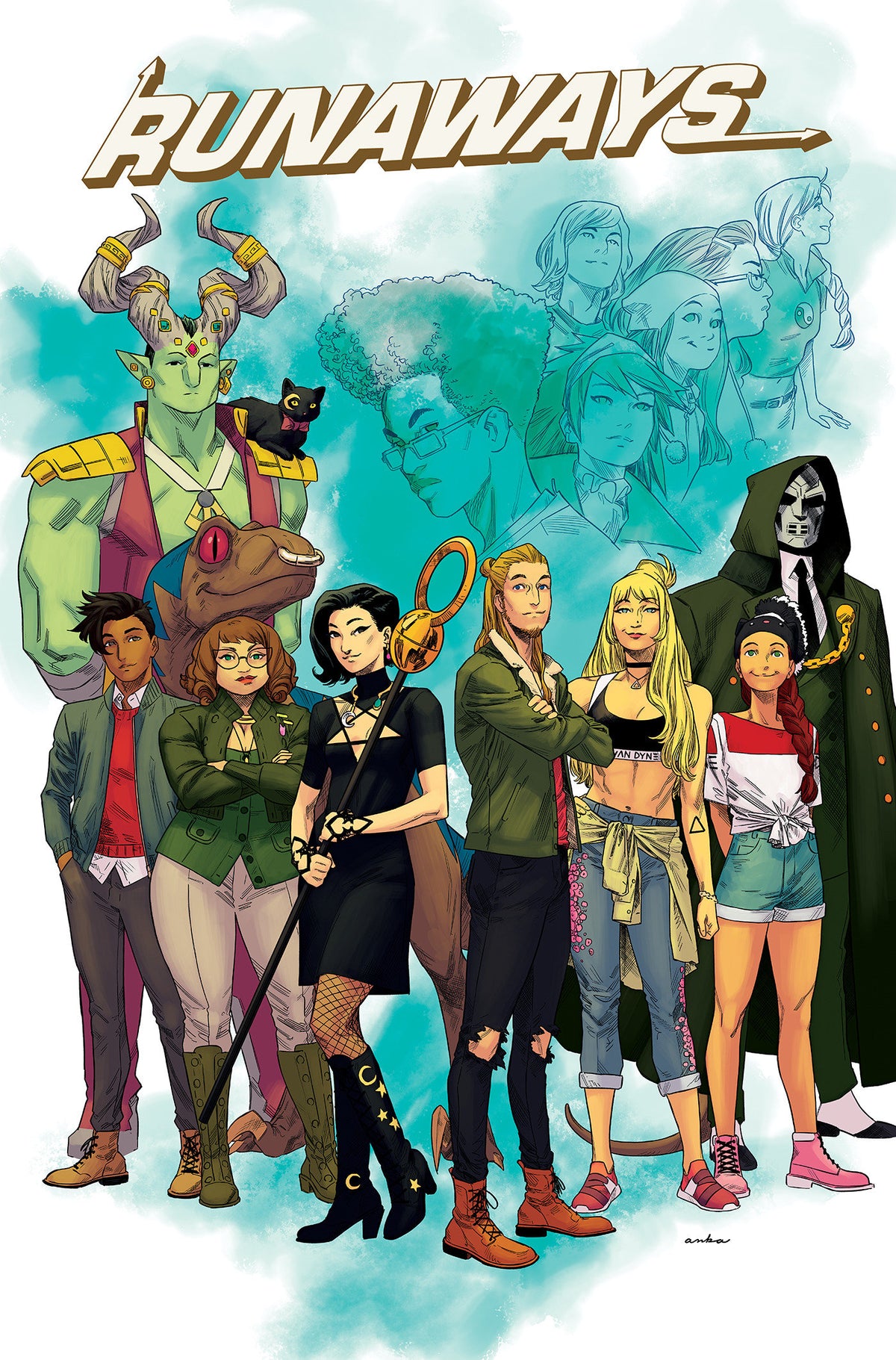 Runaways By Rainbow Rowell Omnibus Kris Anka Cover cover (ISBN 9781302966898)