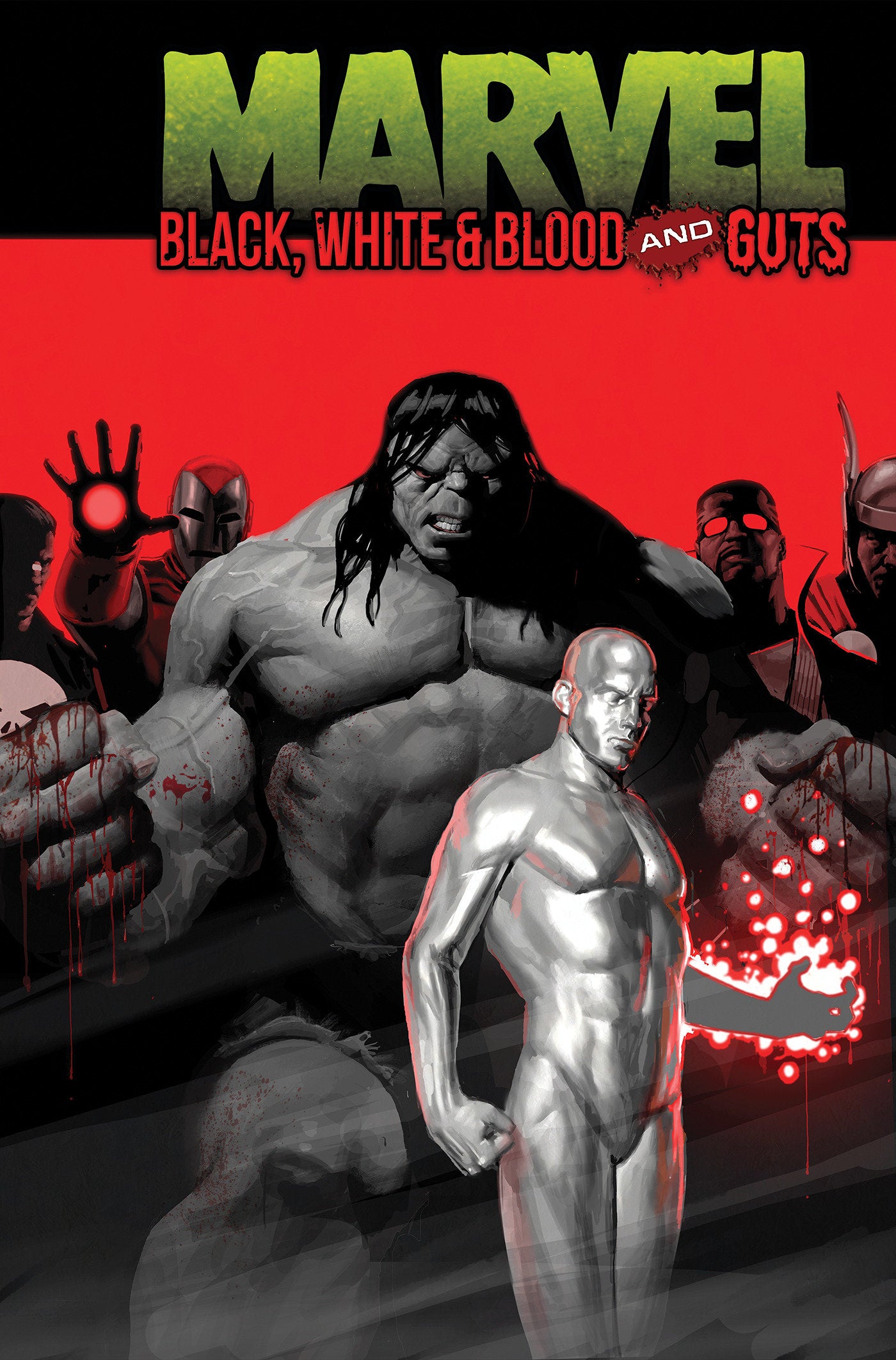 Marvel: Black, White & Blood and Guts-Graphic novel / Comic book / Manga: genres-買書書 BuyBookBook