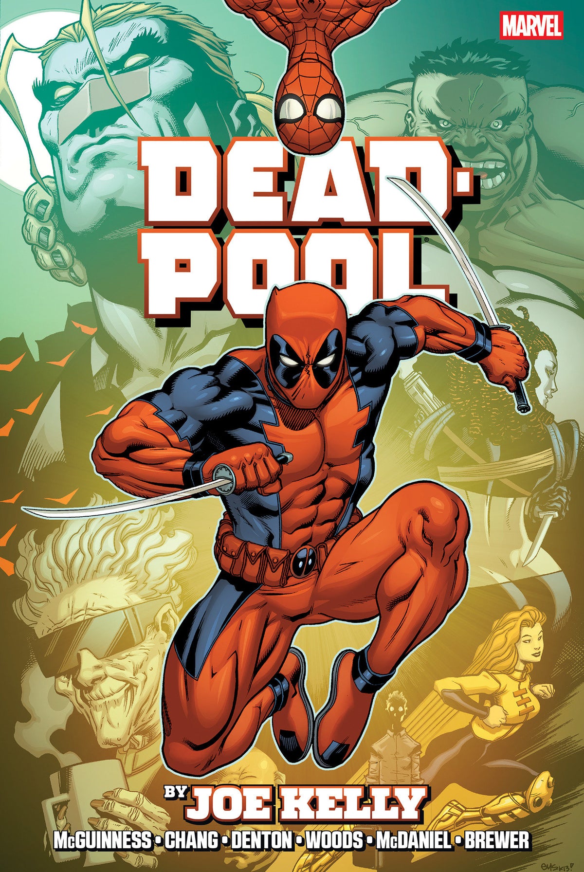 Deadpool By Joe Kelly Omnibus Ed Mcguinness Montage Cover [New Printing] cover (ISBN 9781302971946)