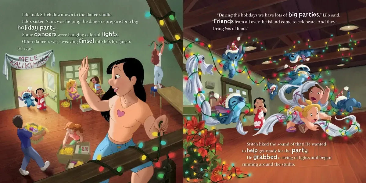 Holiday Mischief with Stitch US - Hardback