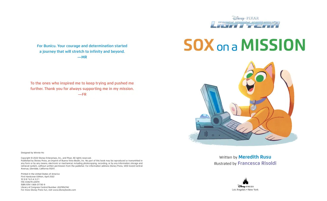 Disney Pixar Lightyear Sox on a Mission US - Hardback