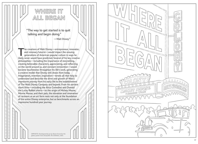 Art of Coloring: Disney 100 Years of Wonder US - Paperback / softback