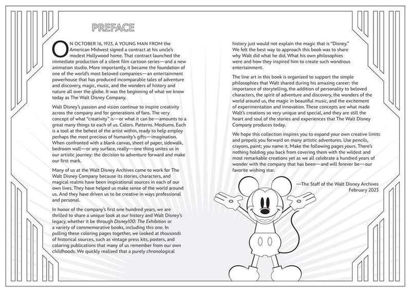 Art of Coloring: Disney 100 Years of Wonder US - Paperback / softback