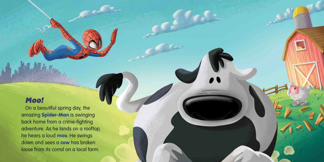 Marvel Beginnings: Spider Man Goes to the Farm US - Board book