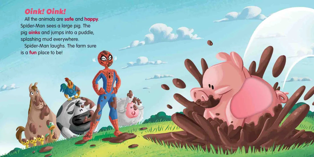 Marvel Beginnings: Spider Man Goes to the Farm US - Board book