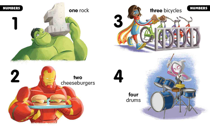 Marvel Beginnings: First Shapes, Colors, Numbers US - Board book