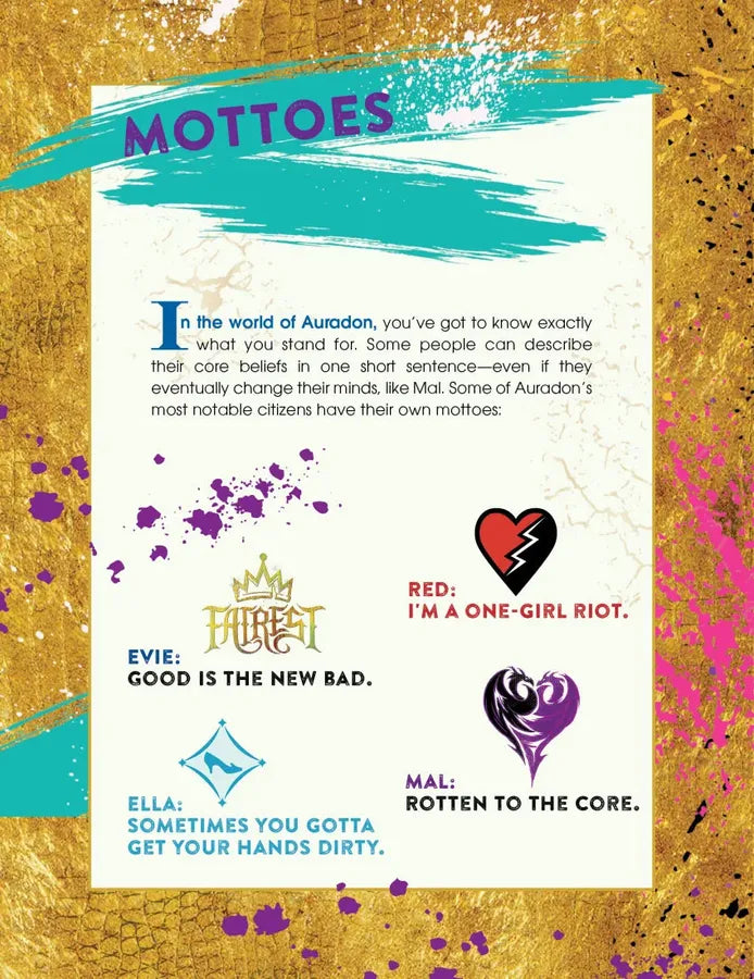 Descendants: The World of Auradon: Royals and Villains US - Hardback