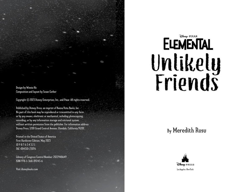 Disney/Pixar Elemental Unlikely Friends US - Hardback