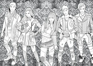 Descendants: A Wickedly Cool Coloring Book: VKs and AKs Through the Ages US - Paperback / softback