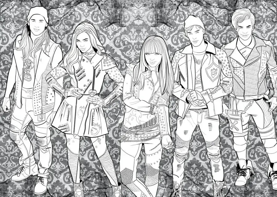 Descendants: A Wickedly Cool Coloring Book: VKs and AKs Through the Ages US - Paperback / softback