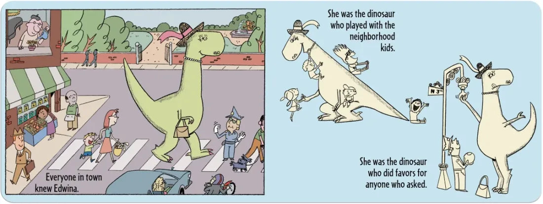 Edwina, The Dinosaur Who Didn't Know She Was Extinct (Board Book) US - Board book