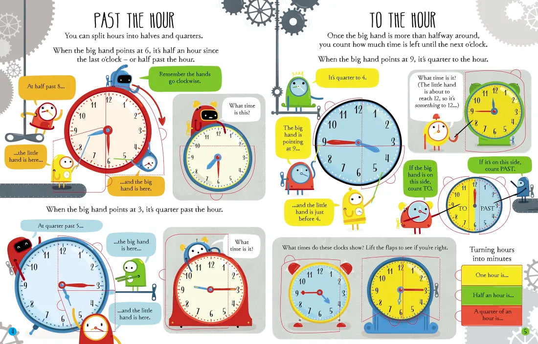 Lift-the-Flap Telling the Time GB - Board book