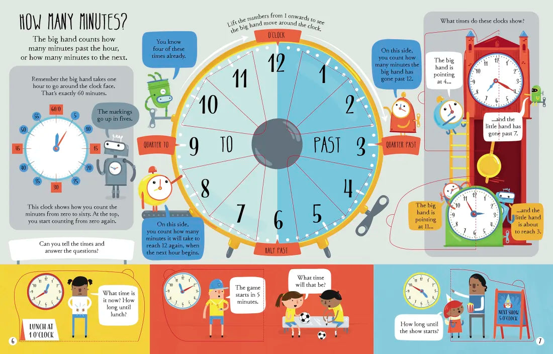 Lift-the-Flap Telling the Time GB - Board book