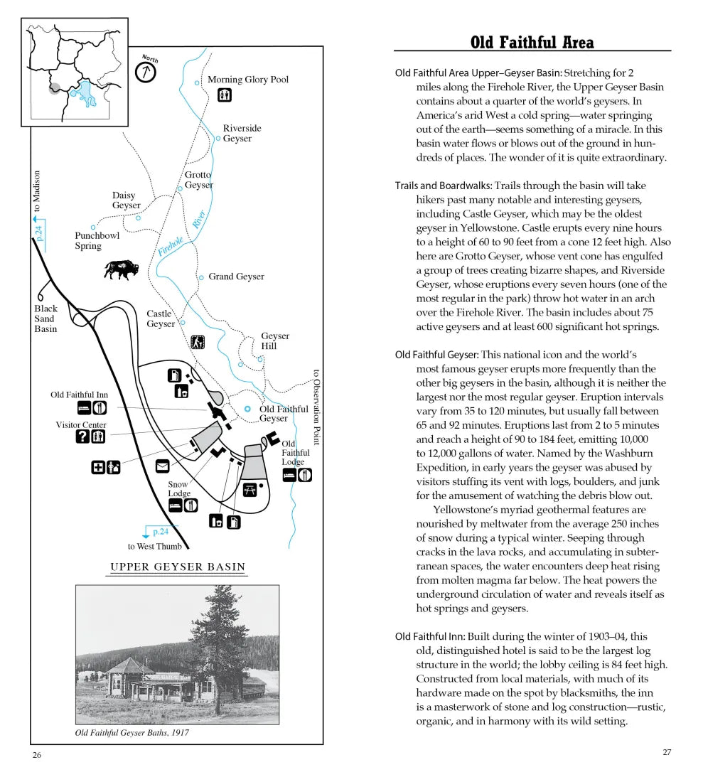 National Geographic Yellowstone and Grand Teton National Parks Road Guide US - Paperback / softback