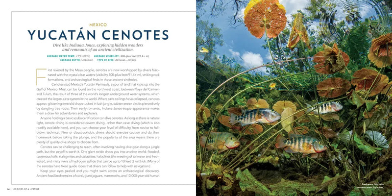 100 Dives of a Lifetime US - Hardback