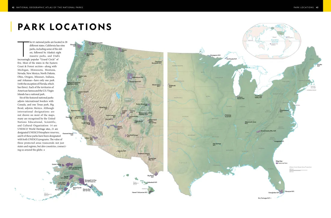 National Geographic Atlas of the National Parks US - Hardback